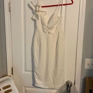White One Shoulder Dress